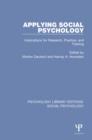 Applying Social Psychology : Implications for Research, Practice, and Training - eBook