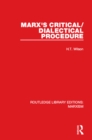 Marx's Critical/Dialectical Procedure (RLE Marxism) - eBook