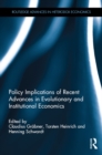 Policy Implications of Recent Advances in Evolutionary and Institutional Economics - eBook