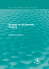 Essays in Economic Theory (Routledge Revivals) - eBook