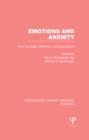 Emotions and Anxiety : New Concepts, Methods, and Applications - eBook