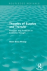 Theories of Surplus and Transfer (Routledge Revivals) : Parasites and Producers in Economic Thought - eBook