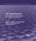 Experimental Psychology Its Scope and Method: Volume VII : Intelligence - eBook