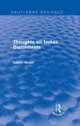 Thoughts on Indian Discontents (Routledge Revivals) - eBook