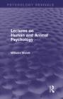 Lectures on Human and Animal Psychology (Psychology Revivals) - eBook