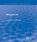 Reciprocity (Routledge Revivals) - eBook