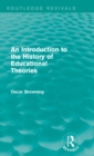 An Introduction to the History of Educational Theories (Routledge Revivals) - eBook