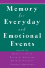 Memory for Everyday and Emotional Events - eBook