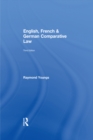 English, French & German Comparative Law - eBook