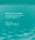 New Technology (Routledge Revivals) : International Perspectives on Human Resources and Industrial Relations - eBook