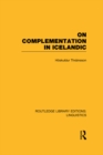 On Complementation in Icelandic - eBook