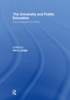 The University and Public Education : The Contribution of Oxford - eBook