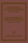 World List of Universities / Liste Mondiale des Universites - eBook