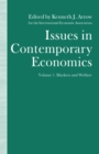 Issues in Contemporary Economics : Volume 1: Markets and Welfare - eBook