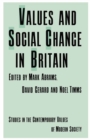 Values and Social Change in Britain - eBook