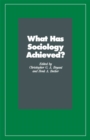 What Has Sociology Achieved? - eBook