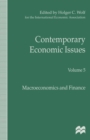 Contemporary Economic Issues : Macroeconomics and Finance - eBook