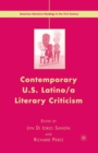 Contemporary U.S. Latino/ A Literary Criticism - Book