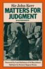 Matters for Judgment: An Autobiography - eBook