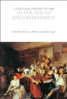 A Cultural History of Law in the Age of Enlightenment - Book