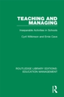 Teaching and Managing : Inseparable Activities in Schools - eBook