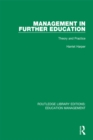 Management in Further Education : Theory and Practice - eBook