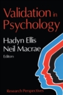 Validation in Psychology : Research Perspectives - eBook