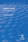 Revival: English Poetry: An unfinished history (1938) : An unfinished history - eBook