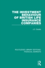 The Investment Behaviour of British Life Insurance Companies - eBook