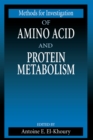 Methods for Investigation of Amino Acid and Protein Metabolism - eBook