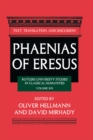Phaenias of Eresus : Text, Translation, and Discussion - eBook