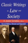 Classic Writings in Law and Society : Contemporary Comments and Criticisms - eBook
