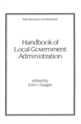 Handbook of Local Government Administration - eBook