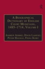 A Biographical Dictionary of English Court Musicians, 1485–1714, Volumes I and II - eBook