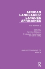 African Languages/Langues Africaines : Volume 5 (2) 1979 - eBook
