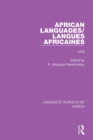 African Languages/Langues Africaines : Volume 4 1978 - eBook