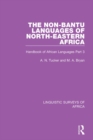 The Non-Bantu Languages of North-Eastern Africa : Handbook of African Languages Part 3 - eBook