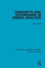 Concepts and Techniques in Urban Analysis - eBook