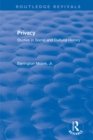 Privacy: Studies in Social and Cultural History : Studies in Social and Cultural History - eBook