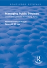 Managing Public Services : Crises and Lessons from Hong Kong - eBook