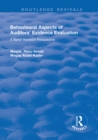 Behavioural Aspects of Auditors' Evidence Evaluation : A Belief Revision Perspective - eBook