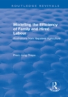 Modelling the Efficiency of Family and Hired Labour : Illustrations from Nepalese Agriculture - eBook