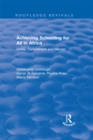 Revival: Achieving Schooling for All in Africa (2003) : Costs, Commitment and Gender - eBook