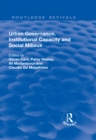 Urban Governance, Institutional Capacity and Social Milieux - eBook