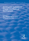 Governance, Institutional Change and Regional Development - eBook