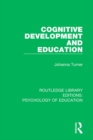 Cognitive Development and Education - eBook