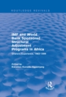 IMF and World Bank Sponsored Structural Adjustment Programs in Africa : Ghana's Experience, 1983-1999 - eBook