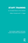 Staff Training : An Annotated Review of the Literature - eBook