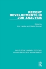 Recent Developments in Job Analysis - eBook