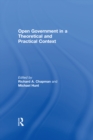 Open Government in a Theoretical and Practical Context - eBook
